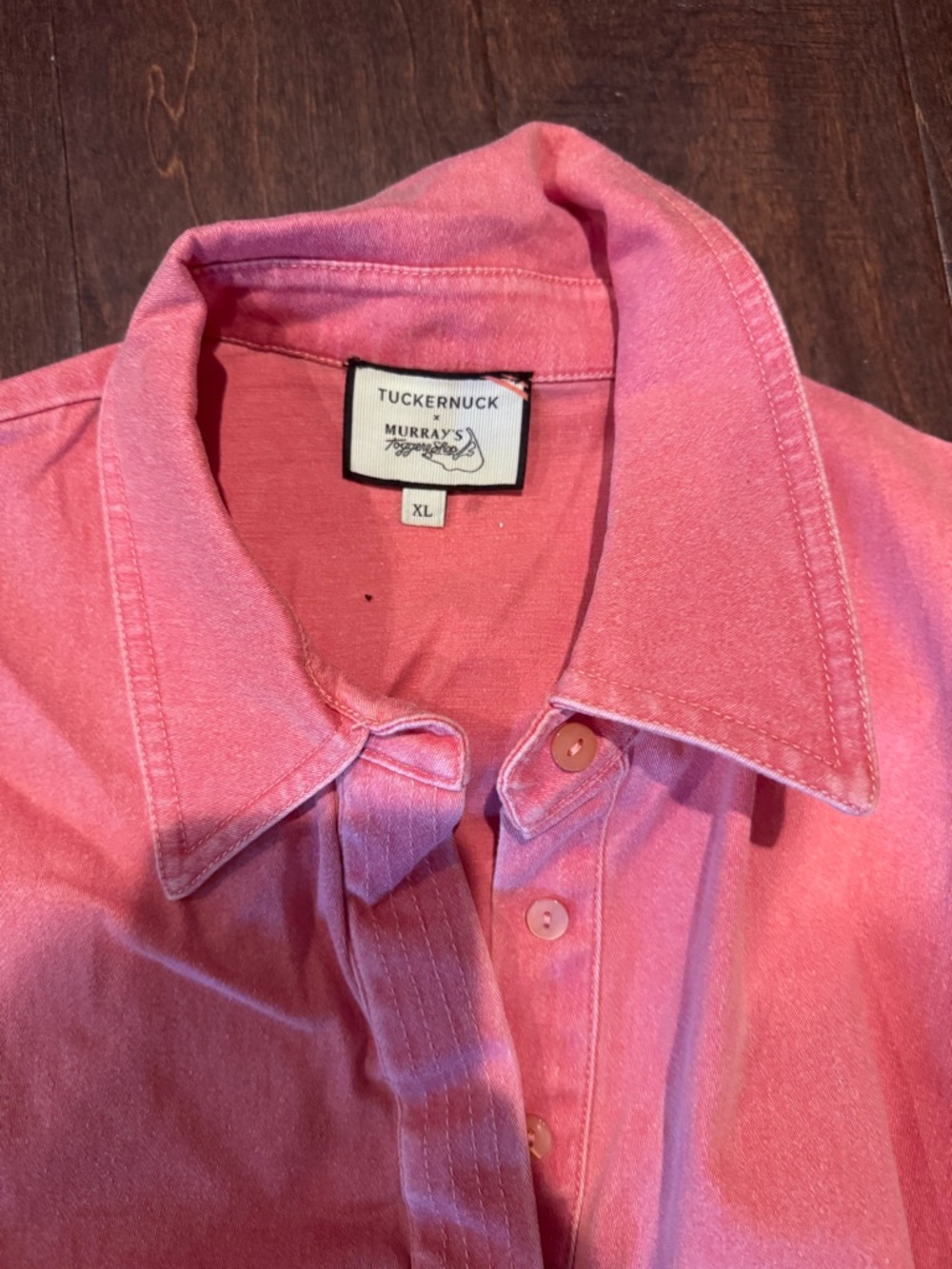Tuckernuck Pink Maxi Shirt Dress with Belt - Picture 2 of 3